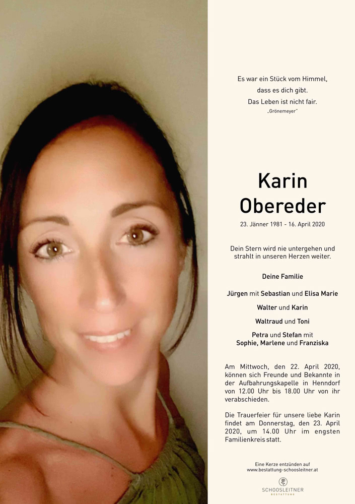 Frau Karin Obereder Schoosleitner Bestattung I Rat Und Hilfe Im Trauerfall I 24h Erreichbarkeit